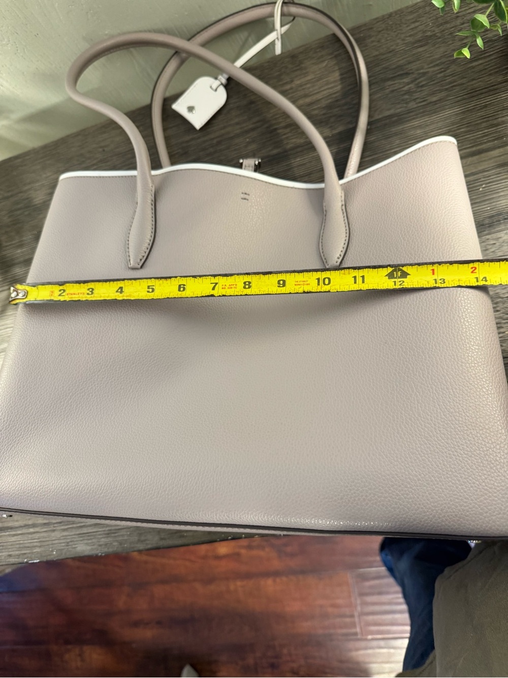 Kate Spade Eva Large Taupe Tote with Pink Interior EUC - Picture 13 of 13
